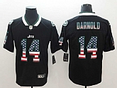 Nike Jets 14 Sam Darnold Black USA Flag Fashion Limited Jerseys,baseball caps,new era cap wholesale,wholesale hats